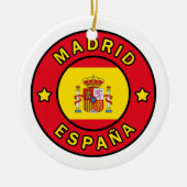 Madrid España Keramik Ornament (Vorne)