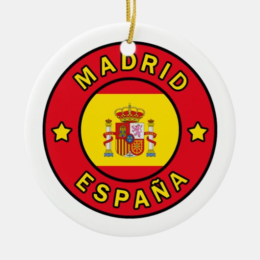 Madrid España Keramik Ornament (Vorne)