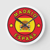 Madrid España Runde Wanduhr (Vorderseite)