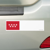 Madrid-Flagge Autoaufkleber (Auf Auto)