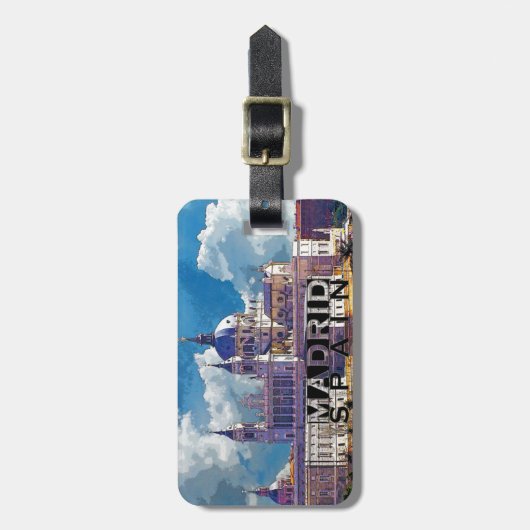 Madrid Gepäckanhänger (Vorderseite vertikal)