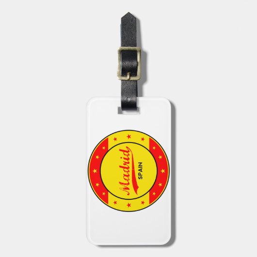 Madrid Gepäckanhänger (Vorderseite vertikal)