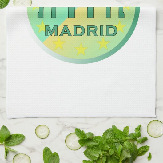 Madrid Geschirrtuch (Gefaltet)