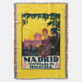 Madrid im Frühjahr-Reise-fördernden Plakat Decke (Vorderseite Vertikal)