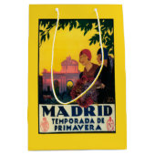 Madrid im Frühjahr-Reise-fördernden Plakat Mittlere Geschenktüte (Vorderseite)
