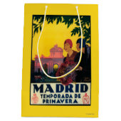 Madrid im Frühjahr-Reise-fördernden Plakat Mittlere Geschenktüte (Rückseite)