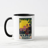 Madrid im Springtime Travel Promotion Poster Tasse (Links)