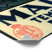 Madrid in Springtime Travel Promotional Poster (Ecke)