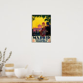 Madrid in Springtime Travel Promotional Poster (Küche)