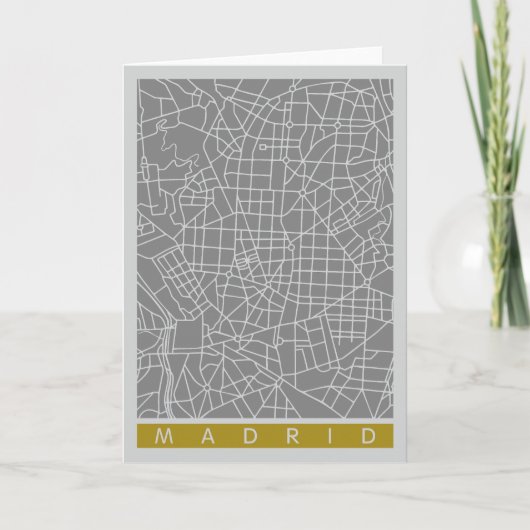 Madrid Karte (Vorderseite)