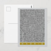 Madrid Karte (Vorne/Hinten)