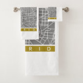 Madrid Karte Badhandtuch Set (Insitu)