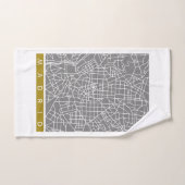 Madrid Karte Badhandtuch Set (Handtuch)