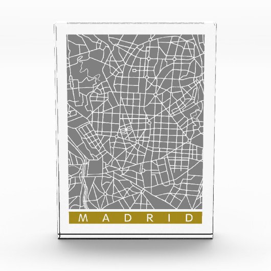 Madrid Karte Fotoblock (Vorderseite)