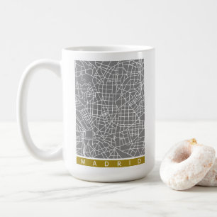 Madrid Karte Kaffeetasse
