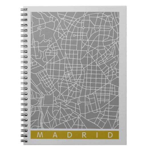 Madrid Karte Notizblock (Vorderseite)