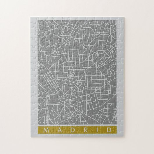 Madrid Karte Puzzle (Vertikal)