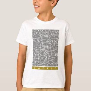 Madrid Karte T-Shirt