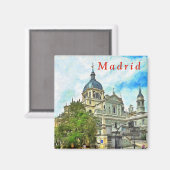 Madrid. Kathedrale Almudena. Magnet (Vorderseite/Rückseite)