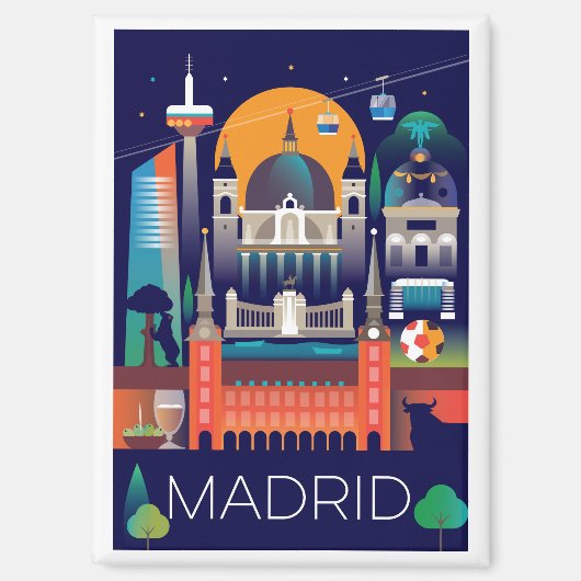 Madrid Kühlschrank Magnet (Vorderseite)
