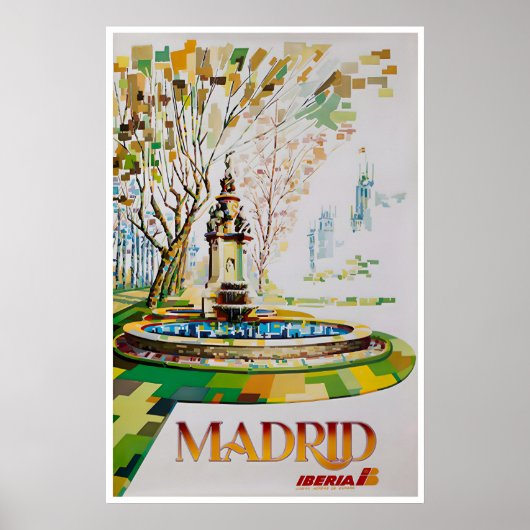 Madrid Kunst Spanien Reiseplakat Spanische Kunst I Poster (Vorne)