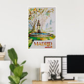 Madrid Kunst Spanien Reiseplakat Spanische Kunst I Poster (Heimbüro)