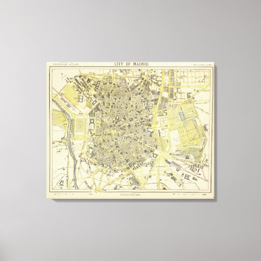 Madrid Leinwanddruck (Vorderseite)