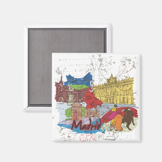 Madrid Magnet (Vorderseite/Rückseite)