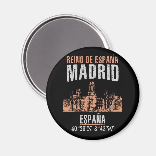 Madrid Magnet (Vorderseite/Rückseite)