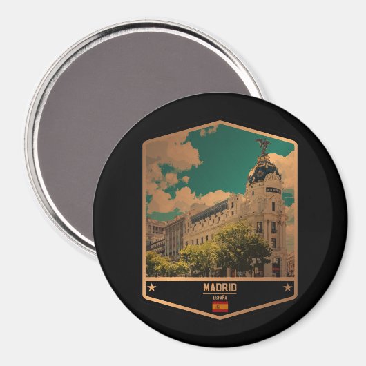 Madrid Magnet (Vorderseite/Rückseite)