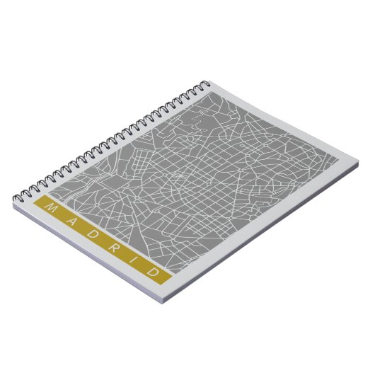 Madrid map notizblock (Linke Seite)