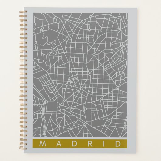 Madrid map planer (Vorderseite)