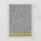 Madrid map postkarte (Vorderseite)