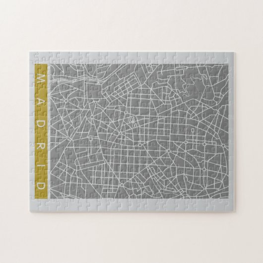 Madrid map puzzle (Horizontal)