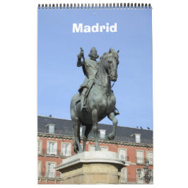 Madrid Mauer Kalender 12 Monate