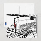 Madrid Metro Gran Vía Postkarte (Vorne/Hinten)