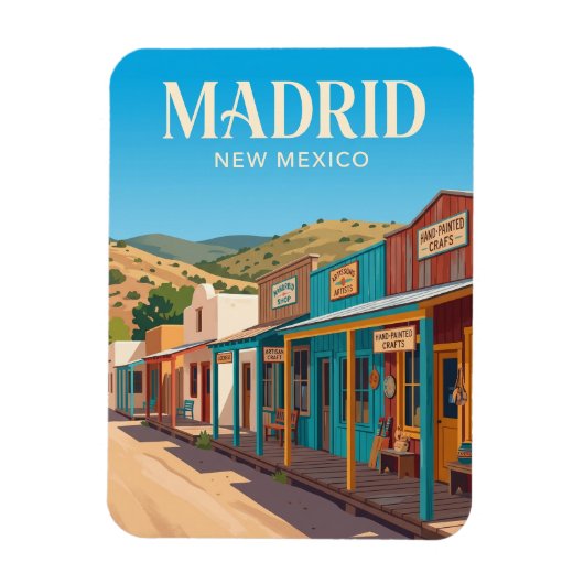 Madrid New Mexico Magnet (Vertikal)
