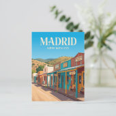 Madrid New Mexico Postkarte (Stehend Vorderseite)
