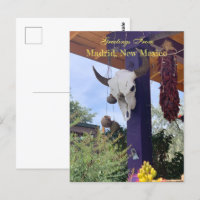Madrid NM Bull Skull Red Chile ristra