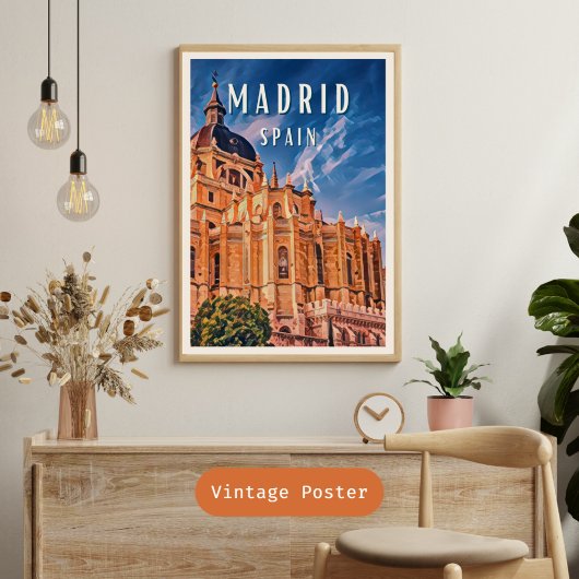 Madrid, Ort der spanischen Gastronomie Poster