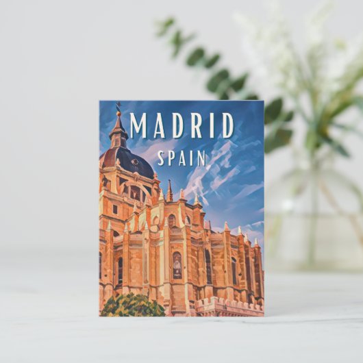 Madrid, Ort der spanischen Gastronomie Postkarte (Stehend Vorderseite)