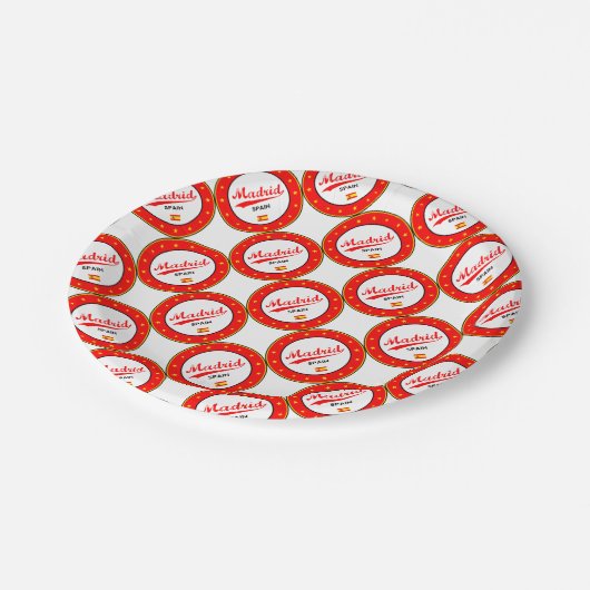 Madrid Pappteller (Schrägansicht)