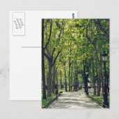 Madrid Park Postkarte (Vorne/Hinten)