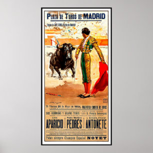 Madrid, Plaza de toros, Spanien, Stierkämpfe Poster