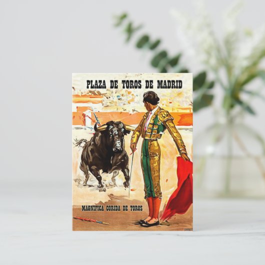 Madrid, Plaza de toros, Spanien, Stierkämpfe Postkarte (Stehend Vorderseite)