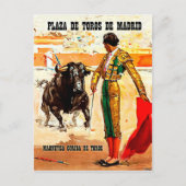 Madrid, Plaza de toros, Spanien, Stierkämpfe Postkarte (Vorderseite)