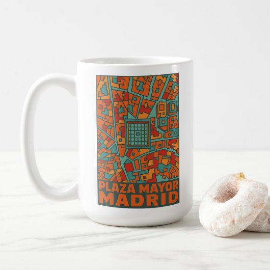 Madrid Plaza Mayor Kaffeetasse (Mit Donut)