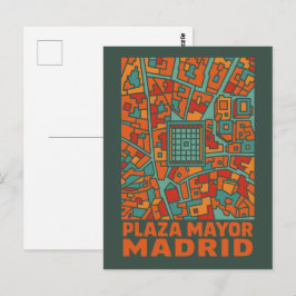 Madrid Plaza Mayor Postkarte