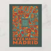 Madrid Plaza Mayor Postkarte (Vorderseite)