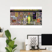 Madrid Pleiades Muster 2 Poster (Heimbüro)